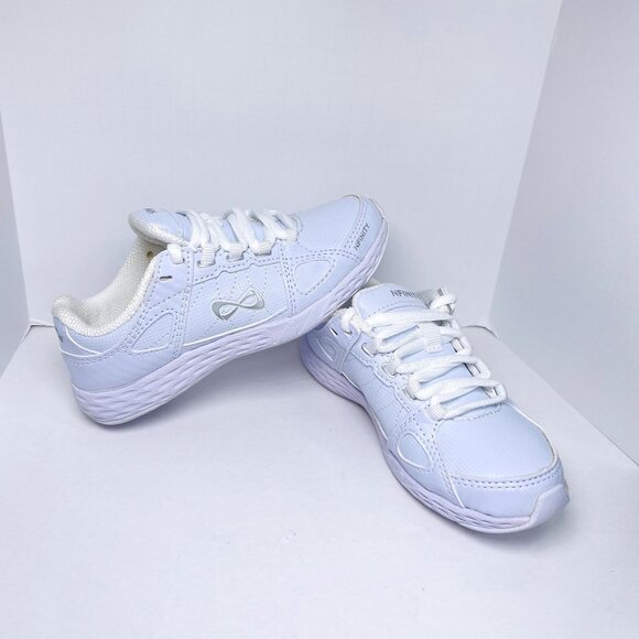 NEW NWOB NFINITY Rival White NF-1013-000 Lace Up Cheer Shoes Y12 Girls Size 12 - Picture 15 of 15